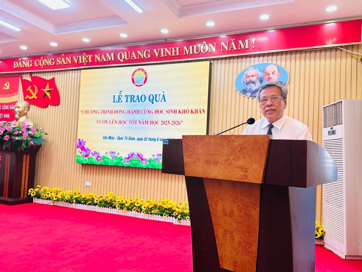HỘI KHUYẾN HỌC PHƯỜNG VĂN MIẾU - QUỐC TỬ GIÁM: ĐỒNG HÀNH CÙNG HỌC SINH KHÓ KHĂN VƯƠN LÊN HỌC TỐT- Ảnh 1.