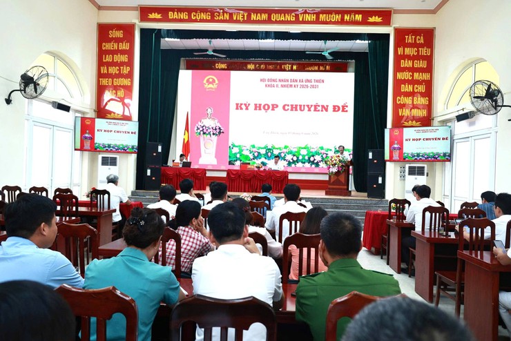 HĐND XÃ ỨNG THIÊN TỔ CHỨC KỲ HỌP THỨ HAI (KỲ HỌP CHUYÊN ĐỀ) KHÓA II, NHIỆM KỲ 2026 – 2031- Ảnh 6.