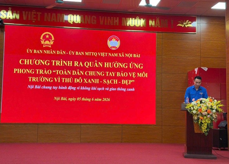 Xã Nội Bài ra quân hưởng ứng Phong trào thi đua “Toàn dân chung tay bảo vệ môi trường vì Thủ đô xanh - sạch - đẹp”, ngày môi trường thế giới và tháng hành động vì môi trường 
- Ảnh 4.