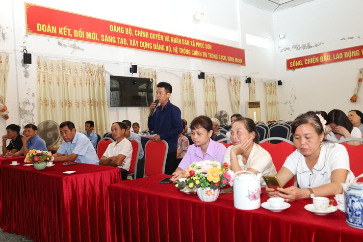HĐND XÃ TỔ CHỨC HỘI NGHỊ TIẾP XÚC CỬ TRI TRƯỚC KỲ HỌP THỨ 2 HĐND XÃ PHÚC SƠN KHÓA II, NHIỆM KỲ 2026 - 2031- Ảnh 2.