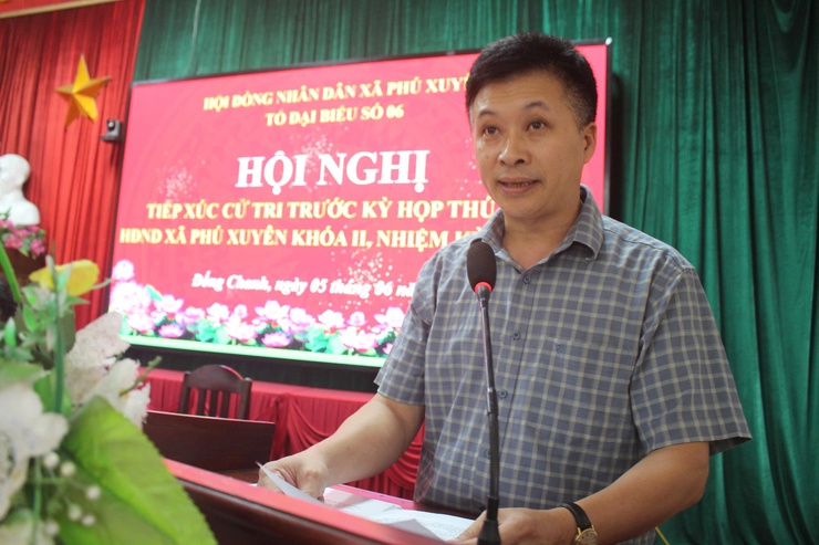 Hội nghị tiếp xúc cử tri trước Kỳ họp thứ hai HĐND xã Phú Xuyên khóa II, nhiệm kỳ 2026-2031- Ảnh 2.