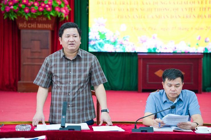 Thường trực HĐND xã Thượng Phúc giám sát chuyên đề về công tác xử lý vi phạm đất đai, trật tự xây dựng và giải quyết đơn thư- Ảnh 6.