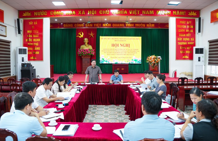 Thường trực HĐND xã Thượng Phúc giám sát chuyên đề về công tác xử lý vi phạm đất đai, trật tự xây dựng và giải quyết đơn thư- Ảnh 1.