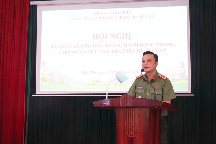 Xã Hòa Phú: Tổ chức ra quân tuyên truyền lưu động hưởng ứng Tháng hành động phòng, chống ma túy năm 2026- Ảnh 3.