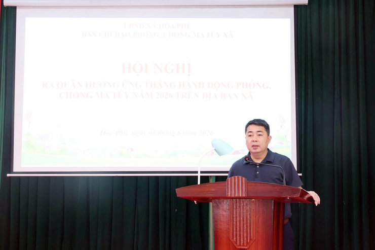 Xã Hòa Phú: Tổ chức ra quân tuyên truyền lưu động hưởng ứng Tháng hành động phòng, chống ma túy năm 2026- Ảnh 2.