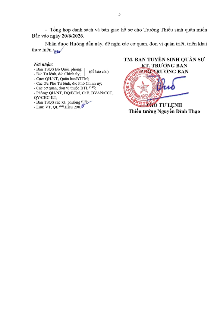 Tuyển sinh vào đào tạo tại Trường Thiếu sinh quân miền Bắc năm học 2026 - 2027- Ảnh 5.