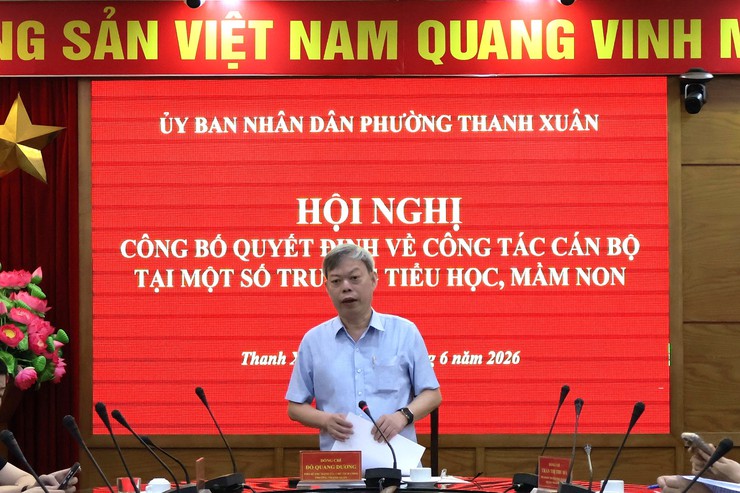 Thanh Xuân công bố quyết định về công tác cán bộ tại các trường Tiểu học và Mầm non- Ảnh 6.