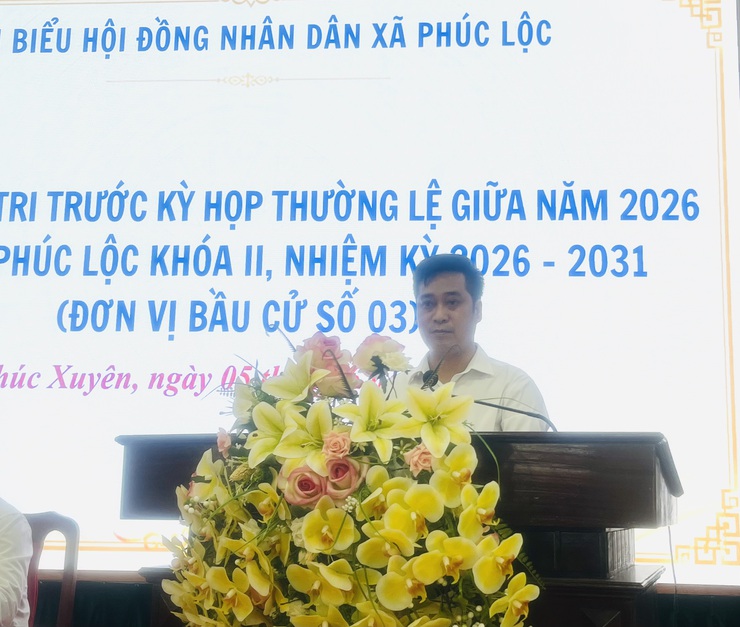 Đại biểu HĐND xã Phúc Lộc khóa II tiếp xúc cử tri trước kỳ họp thường lệ giữa năm 2026- Ảnh 4.
