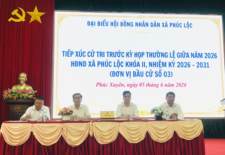 Đại biểu HĐND xã Phúc Lộc khóa II tiếp xúc cử tri trước kỳ họp thường lệ giữa năm 2026- Ảnh 3.