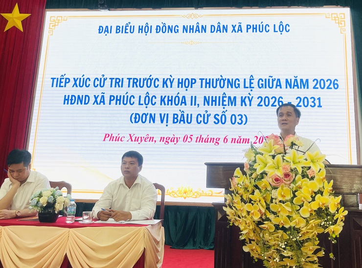 Đại biểu HĐND xã Phúc Lộc khóa II tiếp xúc cử tri trước kỳ họp thường lệ giữa năm 2026- Ảnh 13.