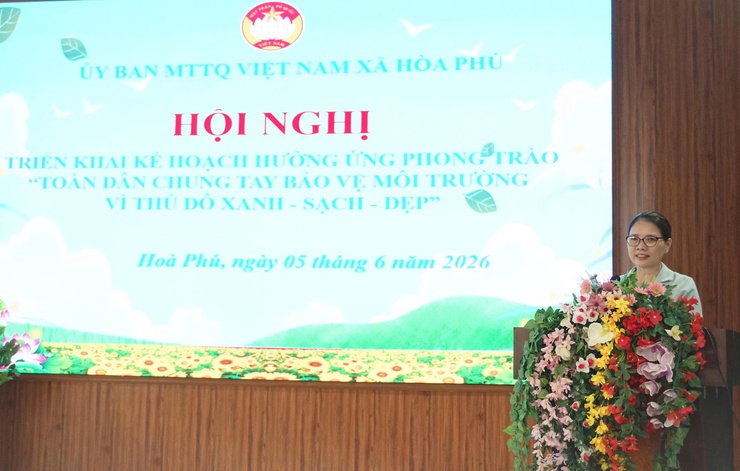 Xã Hòa Phú phát động phong trào “Toàn dân chung tay bảo vệ môi trường, vì Thủ đô Xanh – Sạch – Đẹp”- Ảnh 3.