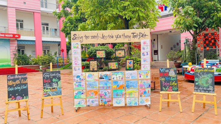 Trường mầm non A Tứ Hiệp: sôi nổi các hoạt động thiết thực hưởng ứng ngày môi trường thế giới và tháng hành động vì môi trường- Ảnh 3.