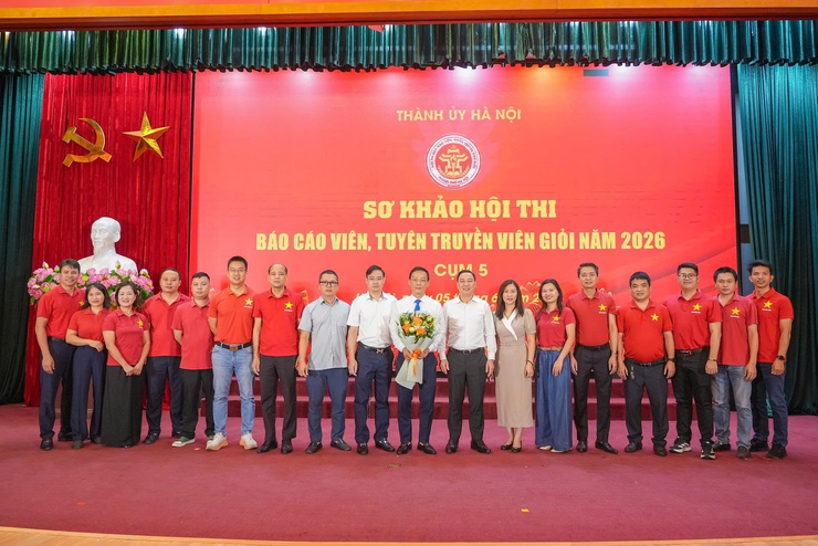 Đảng uỷ Phường Phúc Lợi đạt giải Ba Hội thi Báo cáo viên, Tuyên truyền viên giỏi thành phố năm 2026 - Vòng sơ khảo cụm thi đua số 5- Ảnh 4.