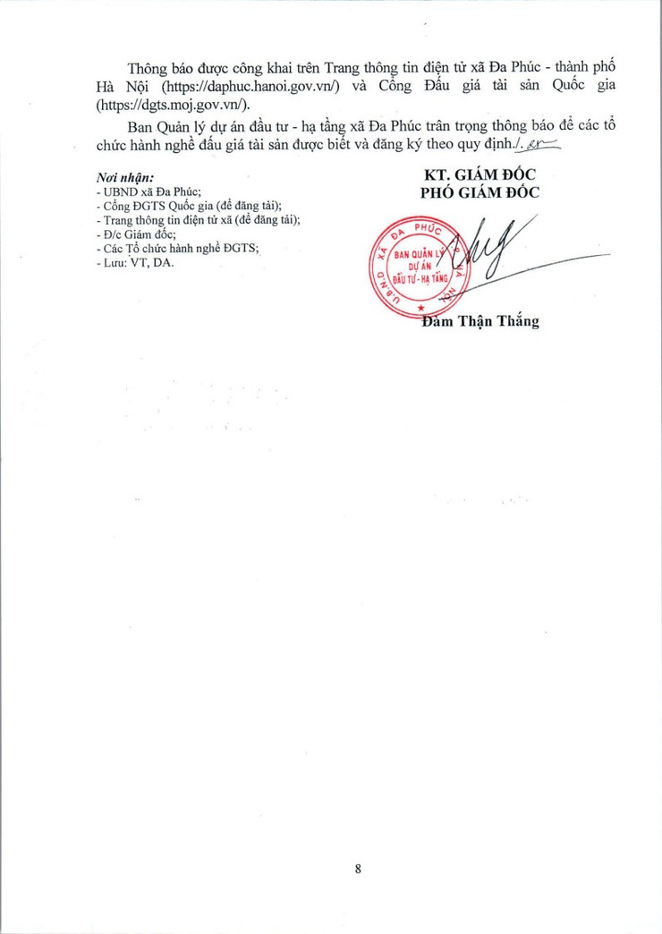 Thông báo lựa chọn tổ chức hành nghề đấu giá tài sản - Ảnh 8.