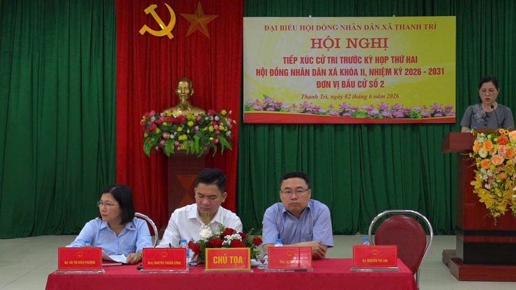 Cử tri đơn vị bầu cử số 2 và số 5 xã Thanh Trì: Nhiều ý kiến tâm huyết về giải phóng mặt bằng, trật tự xây dựng và văn minh đô thị- Ảnh 1.