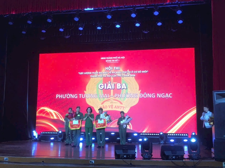 Phường Đông Ngạc xuất sắc đạt giải ba Chung khảo Hội thi lực lượng bảo vệ an ninh trật tự cơ sở giỏi năm 2026 thành phố Hà Nội- Ảnh 3.