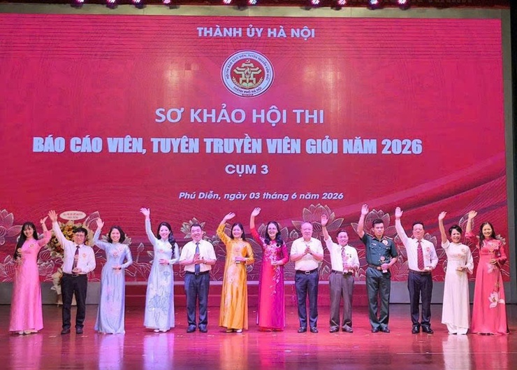 Phường Đông Ngạc xuất sắc giành Giải Ba Sơ khảo Hội thi Báo cáo viên, Tuyên truyền viên giỏi năm 2026 cụm 3 – Thành phố Hà Nội- Ảnh 2.