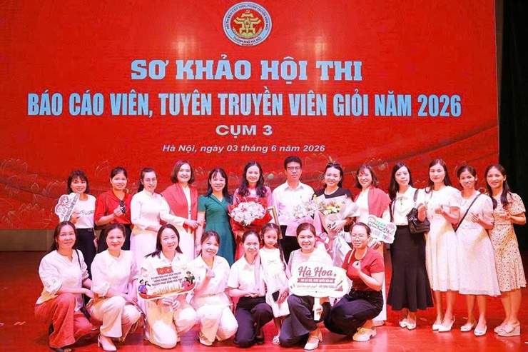 Phường Đông Ngạc xuất sắc giành Giải Ba Sơ khảo Hội thi Báo cáo viên, Tuyên truyền viên giỏi năm 2026 cụm 3 – Thành phố Hà Nội- Ảnh 10.
