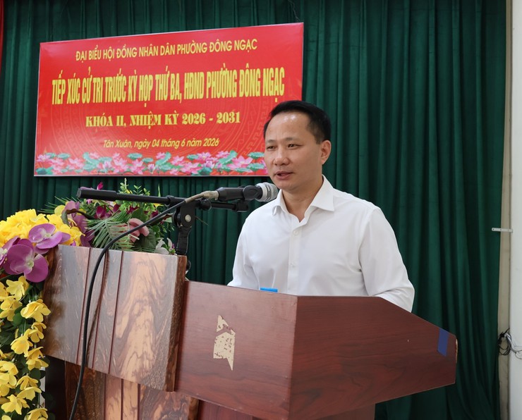 Tổ đại biểu đơn vị bầu cử số 5 HĐND phường Đông Ngạc tiếp xúc cử tri trước kỳ họp thường lệ giữa năm 2026- Ảnh 8.