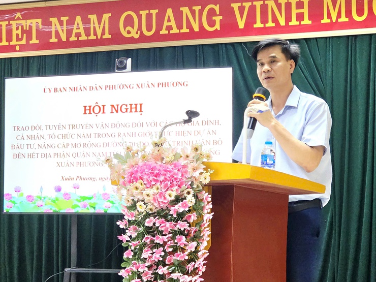 Phường Xuân Phương tăng cường đối thoại với người dân về công tác giải phóng mặt bằng Dự án đường 70 - Ảnh 9.