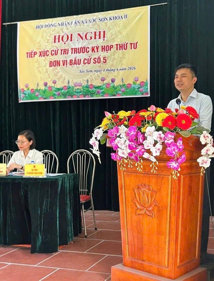 TỔ ĐẠI BIỂU HĐND XÃ SÓC SƠN TIẾP XÚC CỬ TRI TẠI ĐƠN VỊ BẦU CỬ SỐ 5- Ảnh 6.