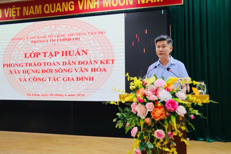 Tập huấn Phong trào “Toàn dân đoàn kết xây dựng đời sống văn hóa” và công tác gia đình- Ảnh 2.