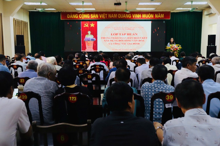 Tập huấn Phong trào “Toàn dân đoàn kết xây dựng đời sống văn hóa” và công tác gia đình- Ảnh 4.