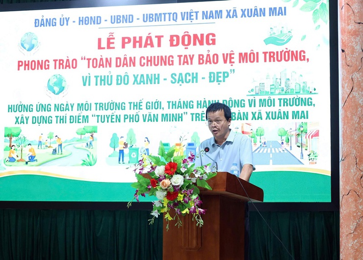 Xuân Mai hưởng ứng Ngày Môi trường thế giới, xây dựng thí điểm "Tuyến phố văn minh"- Ảnh 2.