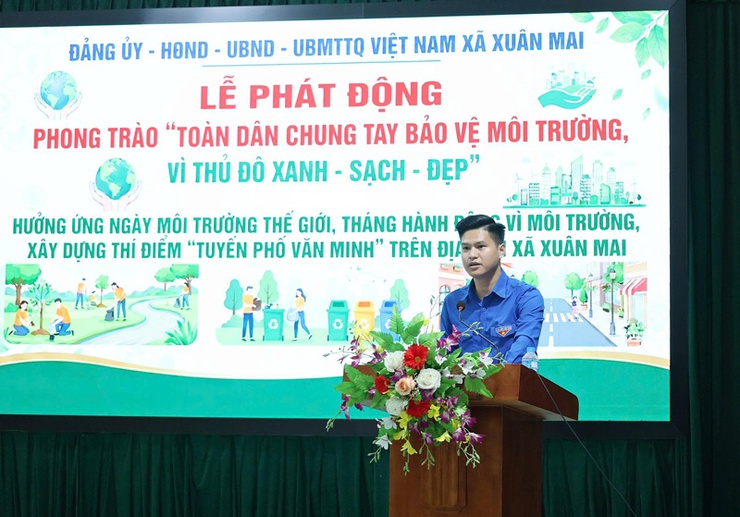 Xuân Mai hưởng ứng Ngày Môi trường thế giới, xây dựng thí điểm "Tuyến phố văn minh"- Ảnh 3.