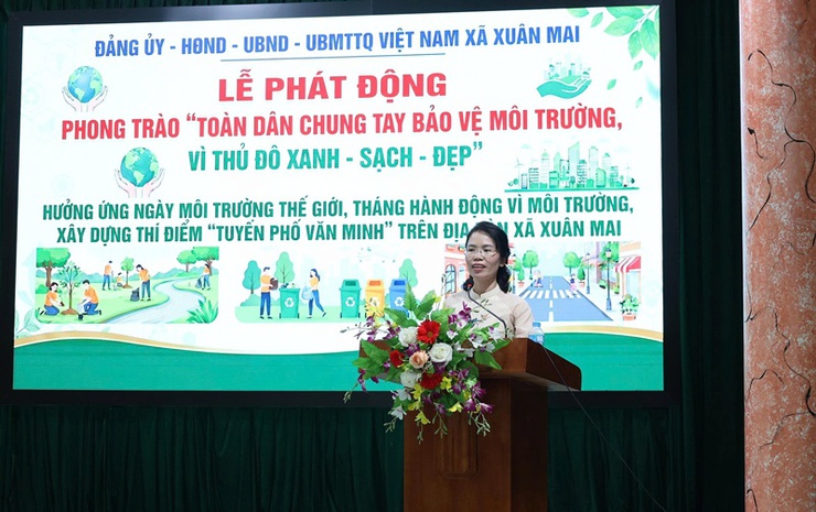 Xuân Mai hưởng ứng Ngày Môi trường thế giới, xây dựng thí điểm "Tuyến phố văn minh"- Ảnh 4.