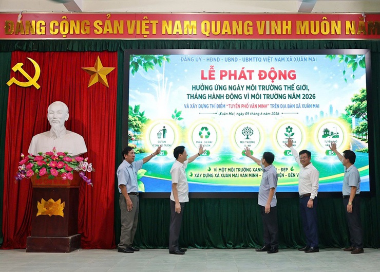Xuân Mai hưởng ứng Ngày Môi trường thế giới, xây dựng thí điểm "Tuyến phố văn minh"- Ảnh 6.