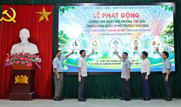 Xuân Mai hưởng ứng Ngày Môi trường thế giới, xây dựng thí điểm "Tuyến phố văn minh"- Ảnh 5.
