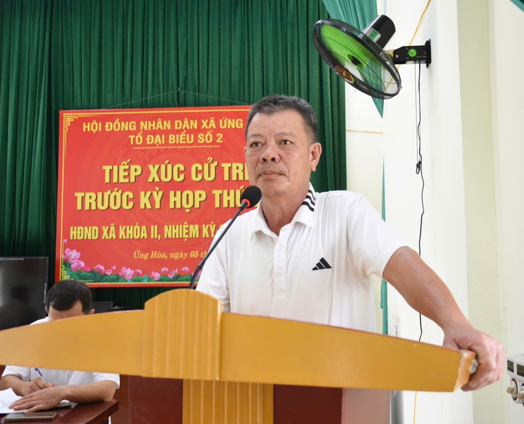 6/6 Tổ đại biểu HĐND xã Ứng Hòa tiếp xúc cử tri trước Kỳ họp thứ Ba HĐND xã khóa II, nhiệm kỳ 2026 – 2031.- Ảnh 9.