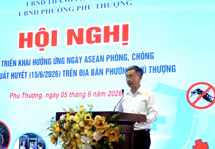Phường Phú Thượng phát động chiến dịch vệ sinh môi trường hưởng ứng ngày ASEAN phòng, chống sốt xuất huyết năm 2026- Ảnh 4.