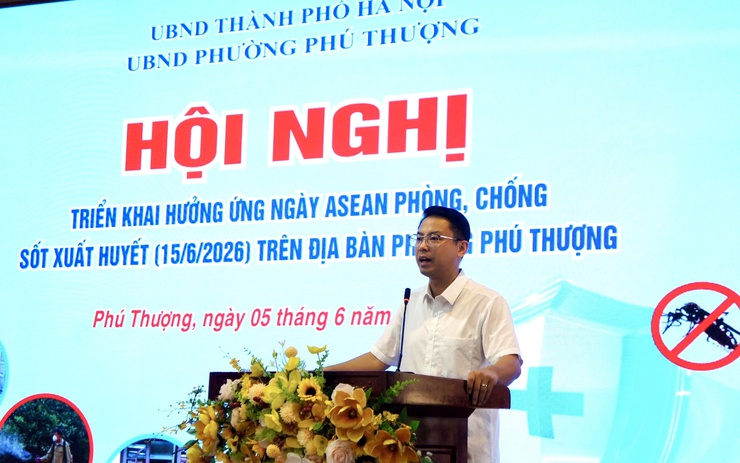 Phường Phú Thượng phát động chiến dịch vệ sinh môi trường hưởng ứng ngày ASEAN phòng, chống sốt xuất huyết năm 2026- Ảnh 3.