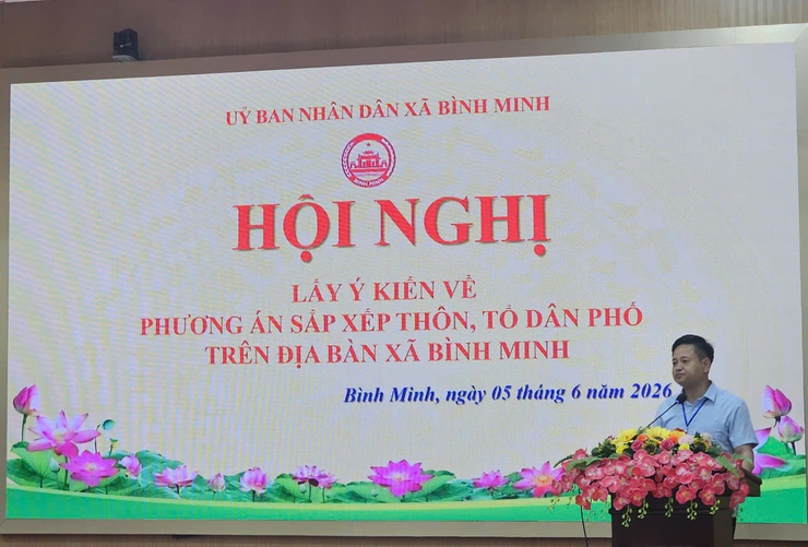Bình Minh lấy ý kiến hoàn thiện phương án sắp xếp thôn, tổ dân phố- Ảnh 2.