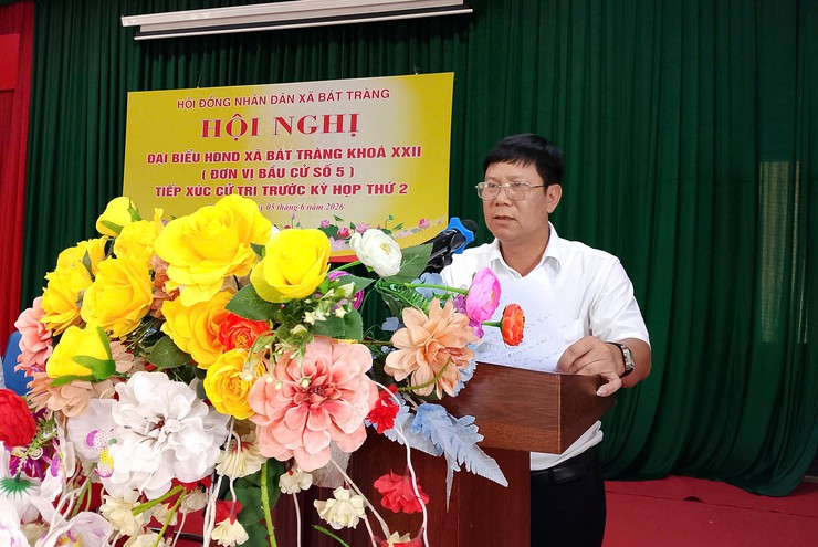 Các tổ đại biểu HĐND xã Bát Tràng tiếp xúc cử tri trước Kỳ họp thứ hai HĐND xã nhiệm kỳ 2026-2031- Ảnh 1.
