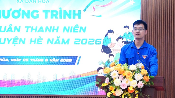 ĐOÀN XÃ DÂN HÒA TỔ CHỨC LỄ RA QUÂN CHIẾN DỊCH THANH NIÊN TÌNH NGUYỆN HÈ NĂM 2026- Ảnh 4.