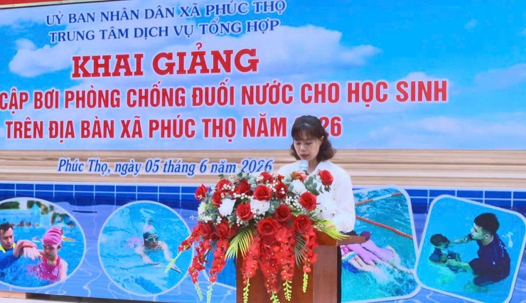 PHÚC THỌ KHAI MẠC LỚP PHỔ CẬP BƠI PHÒNG, CHỐNG ĐUỐI NƯỚC CHO HỌC SINH HÈ NĂM 2026- Ảnh 1.