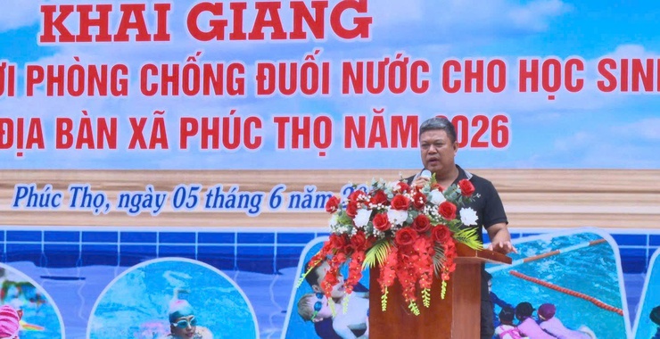 PHÚC THỌ KHAI MẠC LỚP PHỔ CẬP BƠI PHÒNG, CHỐNG ĐUỐI NƯỚC CHO HỌC SINH HÈ NĂM 2026- Ảnh 2.