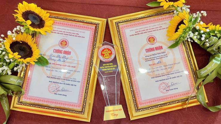 ĐẠI DIỆN ĐẢNG BỘ PHƯỜNG BỒ ĐỀ XUẤT SẮC GIÀNH GIẢI NHÌ TẠI HỘI THI BÁO CÁO VIÊN, TUYÊN TRUYỀN VIÊN GIỎI CỤM 5 THÀNH PHỐ HÀ NỘI NĂM 2026- Ảnh 5.
