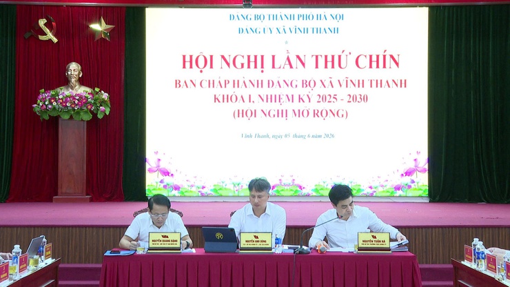 Đảng ủy xã Vĩnh Thanh tổ chức Hội nghị lần thứ Chín Ban Chấp hành Đảng bộ xã khóa I, nhiệm kỳ 2025-2030 (phiên họp mở rộng)- Ảnh 2.