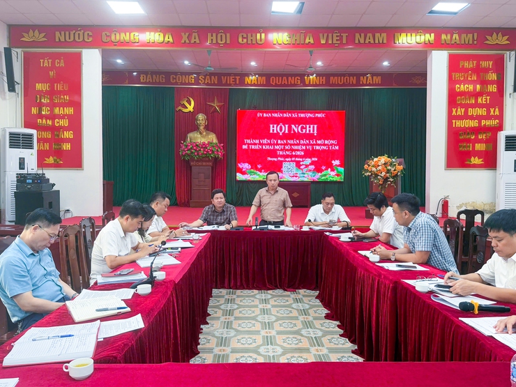 UBND xã Thượng Phúc tổ chức hội nghị thành viên mở rộng triển khai nhiệm vụ trọng tâm tháng 6/2026- Ảnh 1.