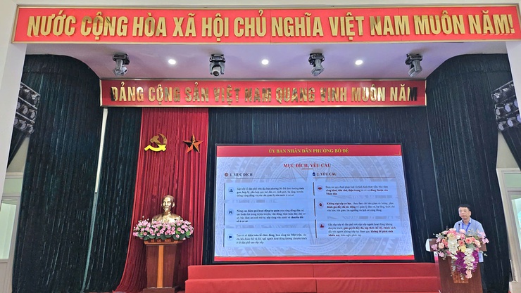 PHƯỜNG BỒ ĐỀ TỔ CHỨC HỘI NGHỊ QUÁN TRIỆT CHỈ THỊ SỐ 21/CT-TTG CỦA THỦ TƯỚNG CHÍNH PHỦ VÀ TRIỂN KHAI PHƯƠNG ÁN SẮP XẾP TỔ DÂN PHỐ TRÊN ĐỊA BÀN- Ảnh 4.