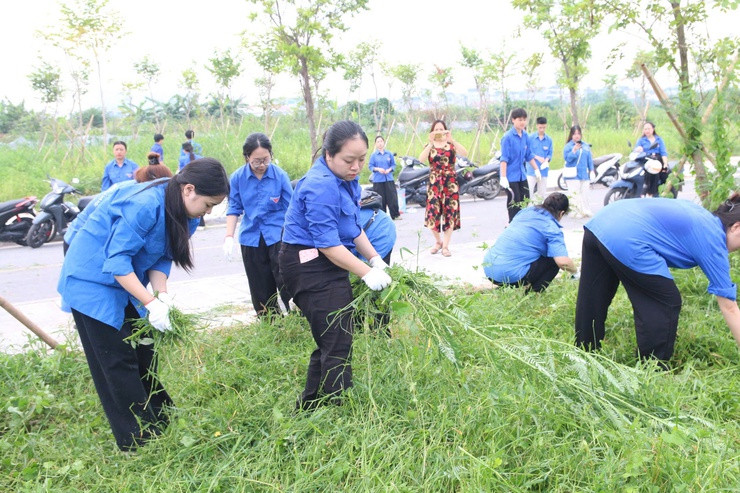 Phường Thanh Liệt ra quân hưởng ứng phong trào “Toàn dân chung tay bảo vệ môi trường, vì Thủ đô xanh - sạch - đẹp”- Ảnh 8.
