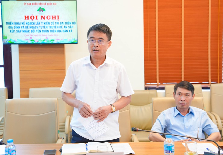 XÃ QUỐC OAI TRIỂN KHAI KẾ HOẠCH LẤY Ý KIẾN CỬ TRI VỀ ĐỀ ÁN SẮP XẾP, SÁP NHẬP, ĐỔI TÊN THÔN TRÊN ĐỊA BÀN- Ảnh 3.