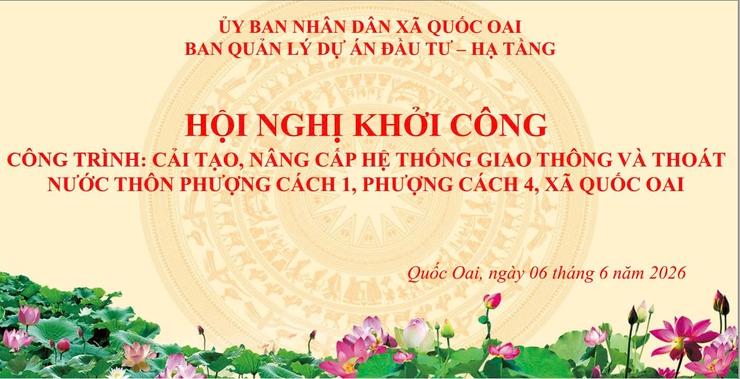 Khởi công xây dựng dự án cải tạo, nâng cấp hệ thống giao thông và thoát nước tại các thôn Phượng Cách 1, Phượng Cách 4- Ảnh 1.