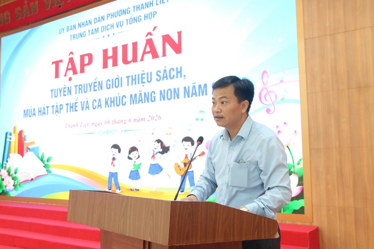 Thanh Liệt tập huấn tuyên truyền giới thiệu sách, múa hát tập thể và ca khúc măng non năm 2026- Ảnh 1.