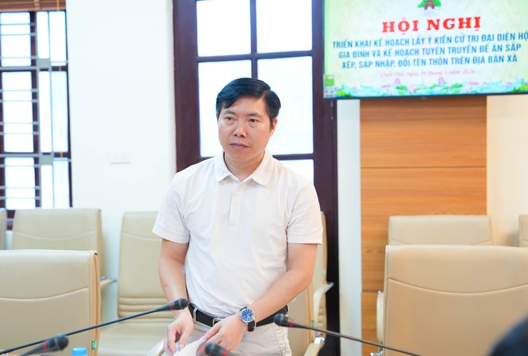 XÃ QUỐC OAI TRIỂN KHAI KẾ HOẠCH LẤY Ý KIẾN CỬ TRI VỀ ĐỀ ÁN SẮP XẾP, SÁP NHẬP, ĐỔI TÊN THÔN TRÊN ĐỊA BÀN- Ảnh 4.