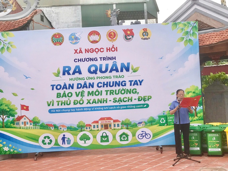 NGỌC HỒI SÔI NỔI CÁC HOẠT ĐỘNG HƯỞNG ỨNG PHONG TRÀO BẢO VỆ MÔI TRƯỜNG VÌ THỦ ĐÔ XANH – SẠCH – ĐẸP.- Ảnh 2.